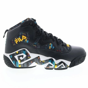 Fila Men's 1BM01265-042 MB Jamal Mashburn Black June Bug Saffron Retro Basketball Shoes Iowa Hawkeye Basketball Shoes