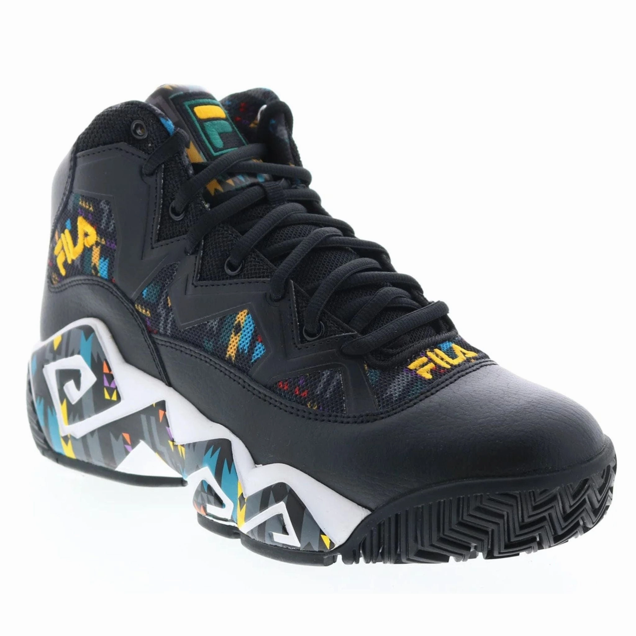 Fila Men's 1BM01265-042 MB Jamal Mashburn Black June Bug Saffron Retro Basketball Shoes Shai Basketball Shoes