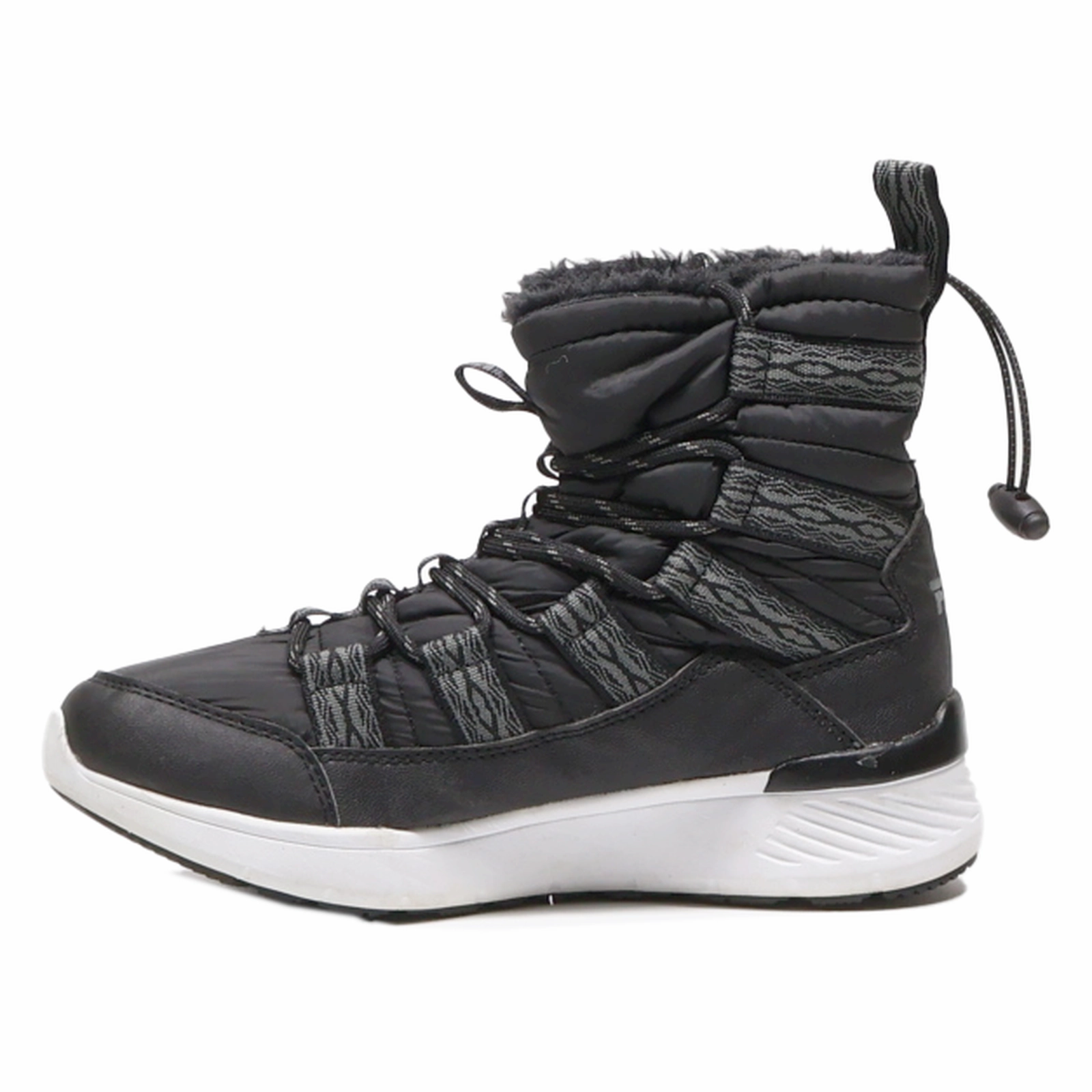 Monogrammed Snow Boots FILA Snow Boots Black Polyester Womens UK 5