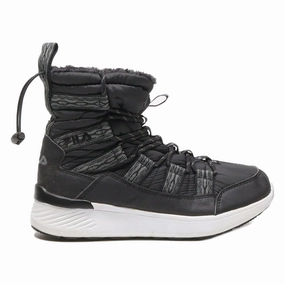 FILA Snow Boots Black Polyester Womens UK 5 Fubuki Snow Boots