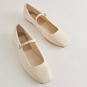 Bottom Shoes REYES BALLET FLATS IVORY LEATHER