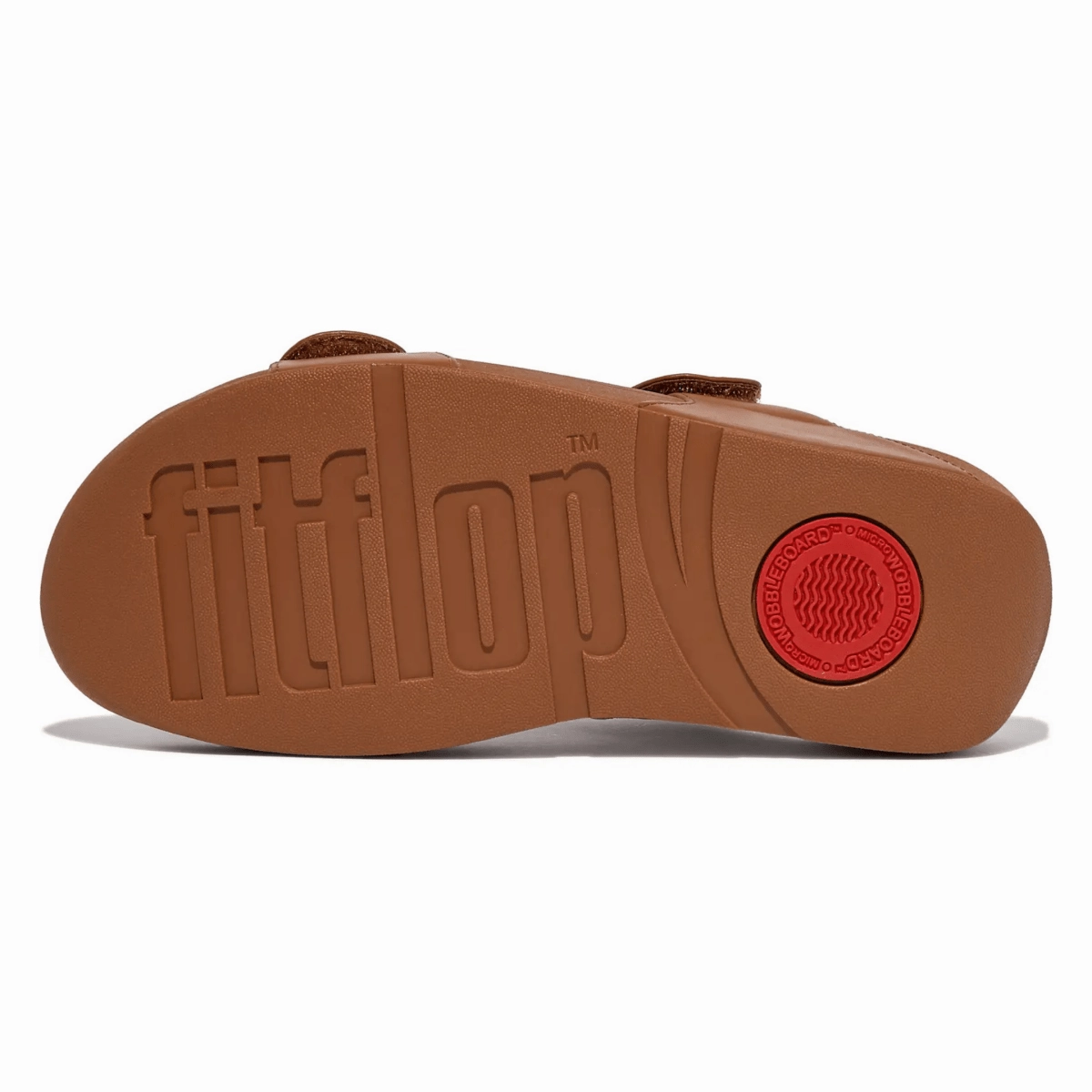 FitFlop Women's Lulu Adjustable Light Tan Leather Feet Massage Slippers