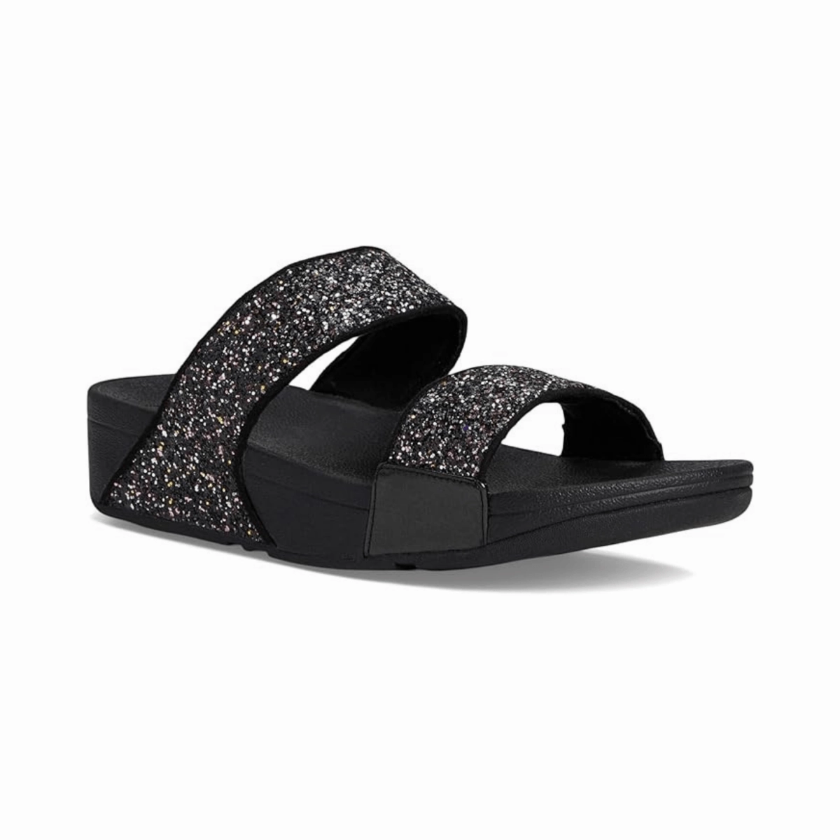 FitFlop Women's Lulu Glitter Slide Black Multi Slide Sale