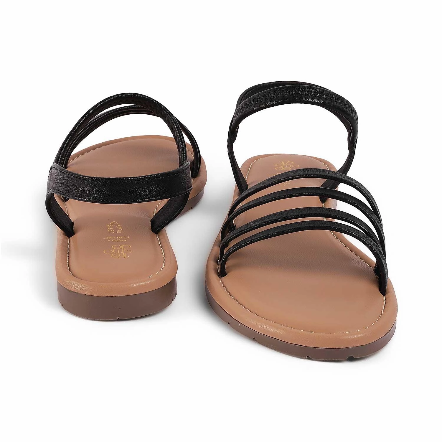 Orthopedic Flat Dress Shoes Tresmode Flastrip Black Women's Casual Flats