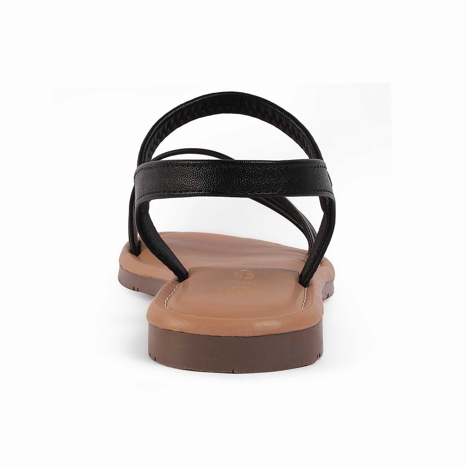 Tresmode Flastrip Black Women's Casual Flats Good Running Shoes For Flat Feet And Weak Ankles