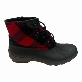 Chene Rain Boots Boots Rain By Sperry In Black & Red, Size:9