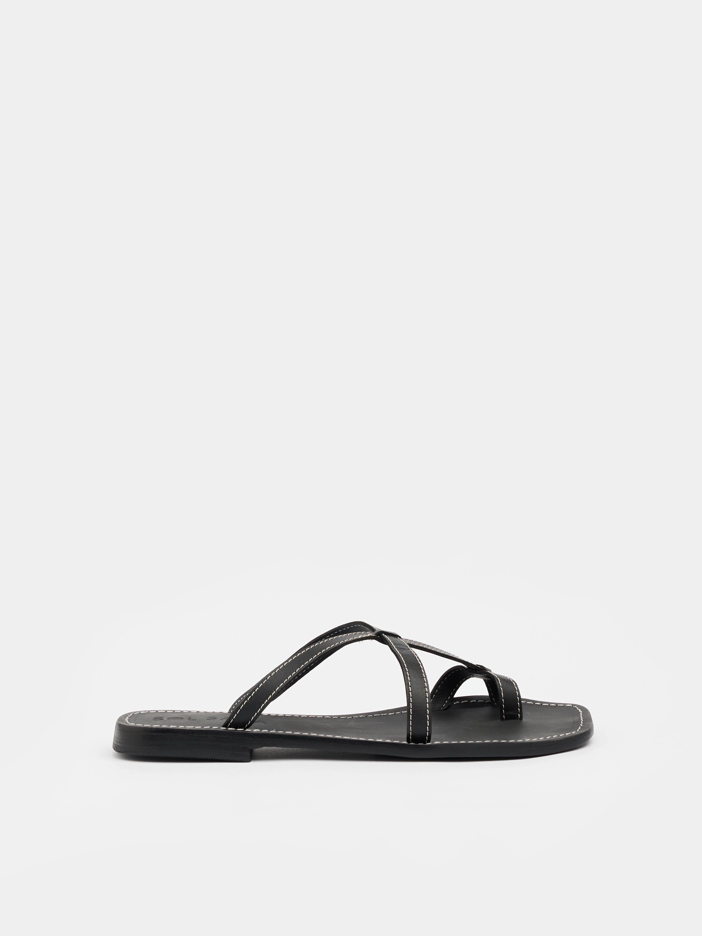 Cosmo Thong Black Charvet Slippers