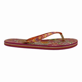 Flip Flops Roxy Leather Sandals Flip Flops By Vera Bradley In Pink, Size:8