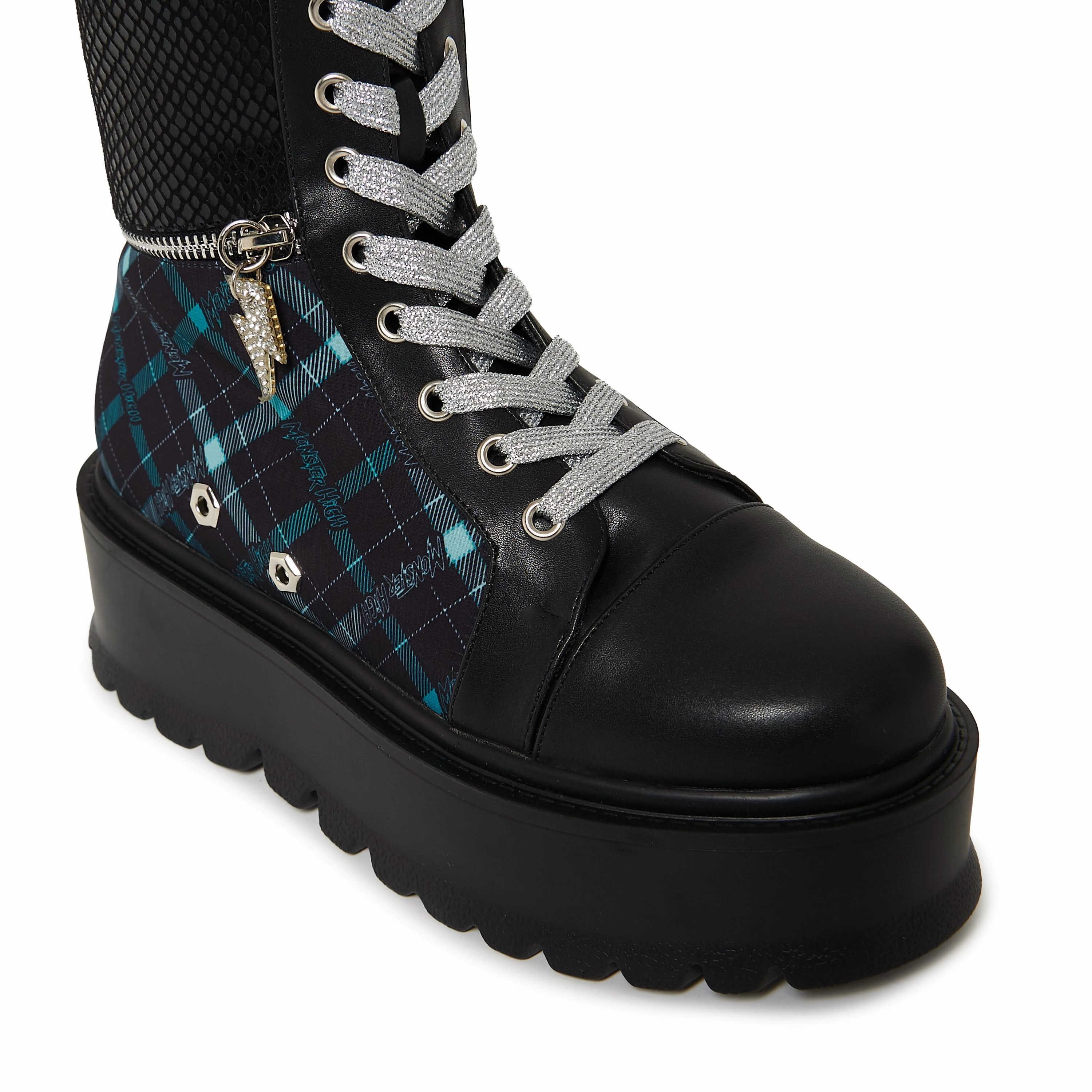 Frankie Stein Firecracker Long Platform Boots - Green Shyanne Cowboy Boots