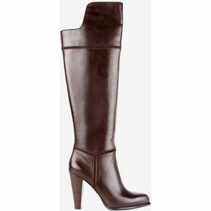 Knee High Boots Pointy Toe FRENCH CONNECTION  Women's Cai Bitter Chestnut Round Toe Leather Knee High Boot