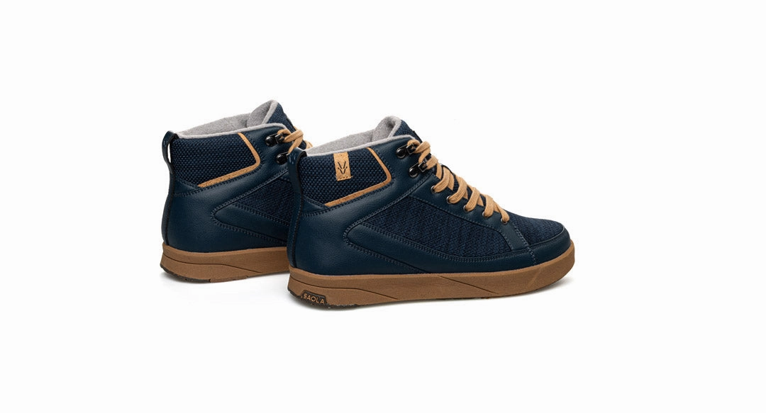 Machu Waterproof M Navy Best Spiked Golf Shoes