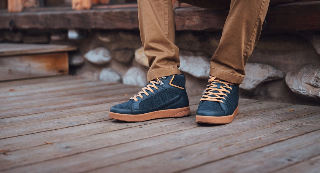 Moab Leather Waterproof Shoes Machu Waterproof M Navy