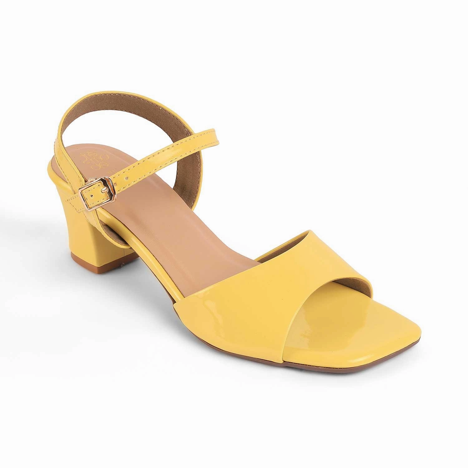Sandals Amazon Tresmode Solor Yellow Women's Casual Block Heel Sandals