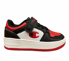 Patriots Sneakers Champion scarpa sneakers da bambino Rebound 2.0 Low 2258-CHA-KK002 NBK/WHT/RED nero-bianco-rosso