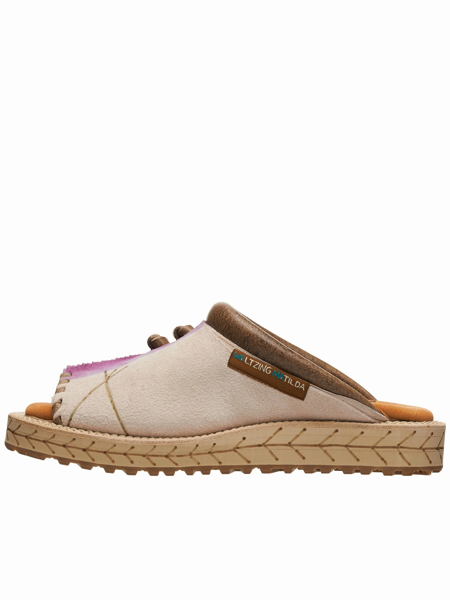 Fringed Leather Slides (K2204XG522-PUR-PURPLE) Sandals Resort Ocho Rios