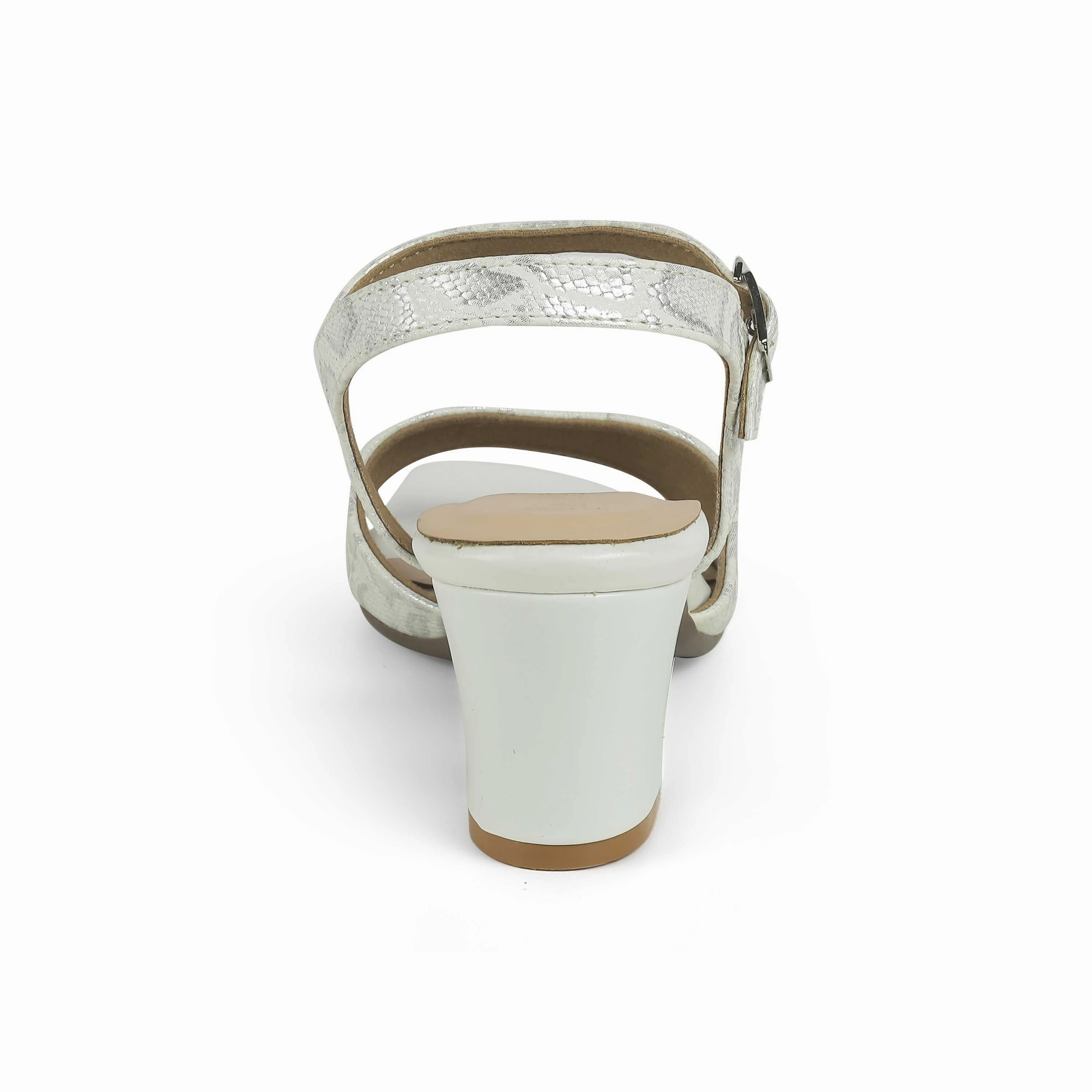 Tresmode Sanrep TMS-5 Silver Block Heel Sandals For Women Corkys Sandals