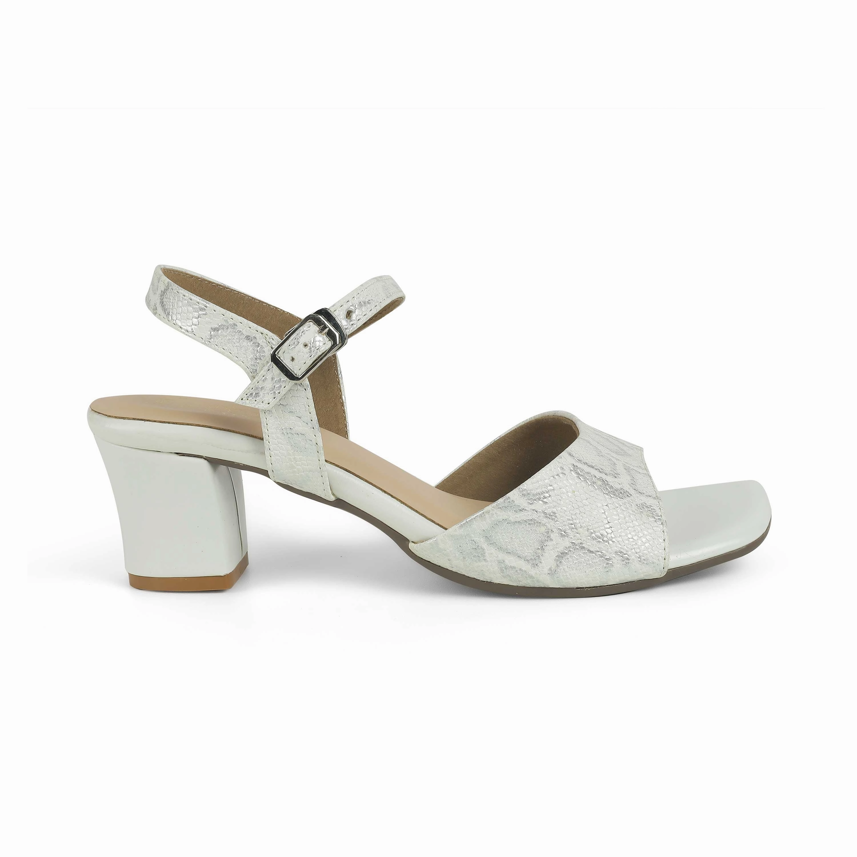 Sandals Royal Barbados Photos Tresmode Sanrep TMS-5 Silver Block Heel Sandals For Women
