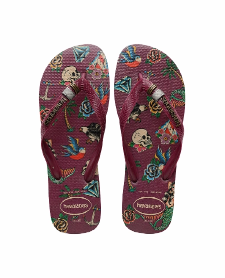 Boardwalk Flip Flops HAVAIANAS TOP TRIBO - BORDEAUX