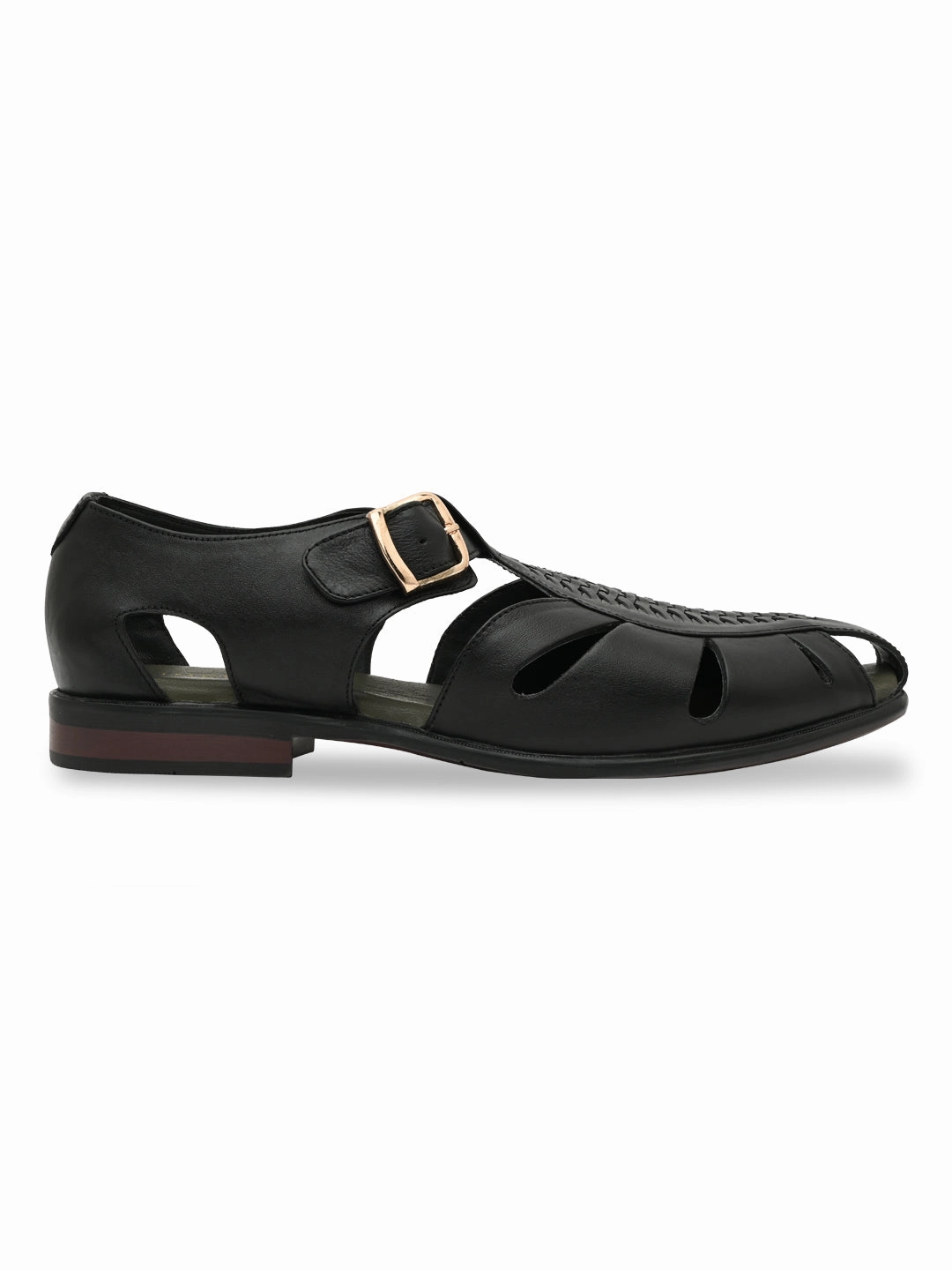 Salamander Sandals Imperio By Regal Black Men Leather Pathanis