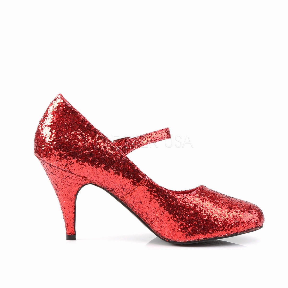 Mary Jane Shoes Zappos FUNTASMA GLINDA-50G Red Gltr Mary Jane