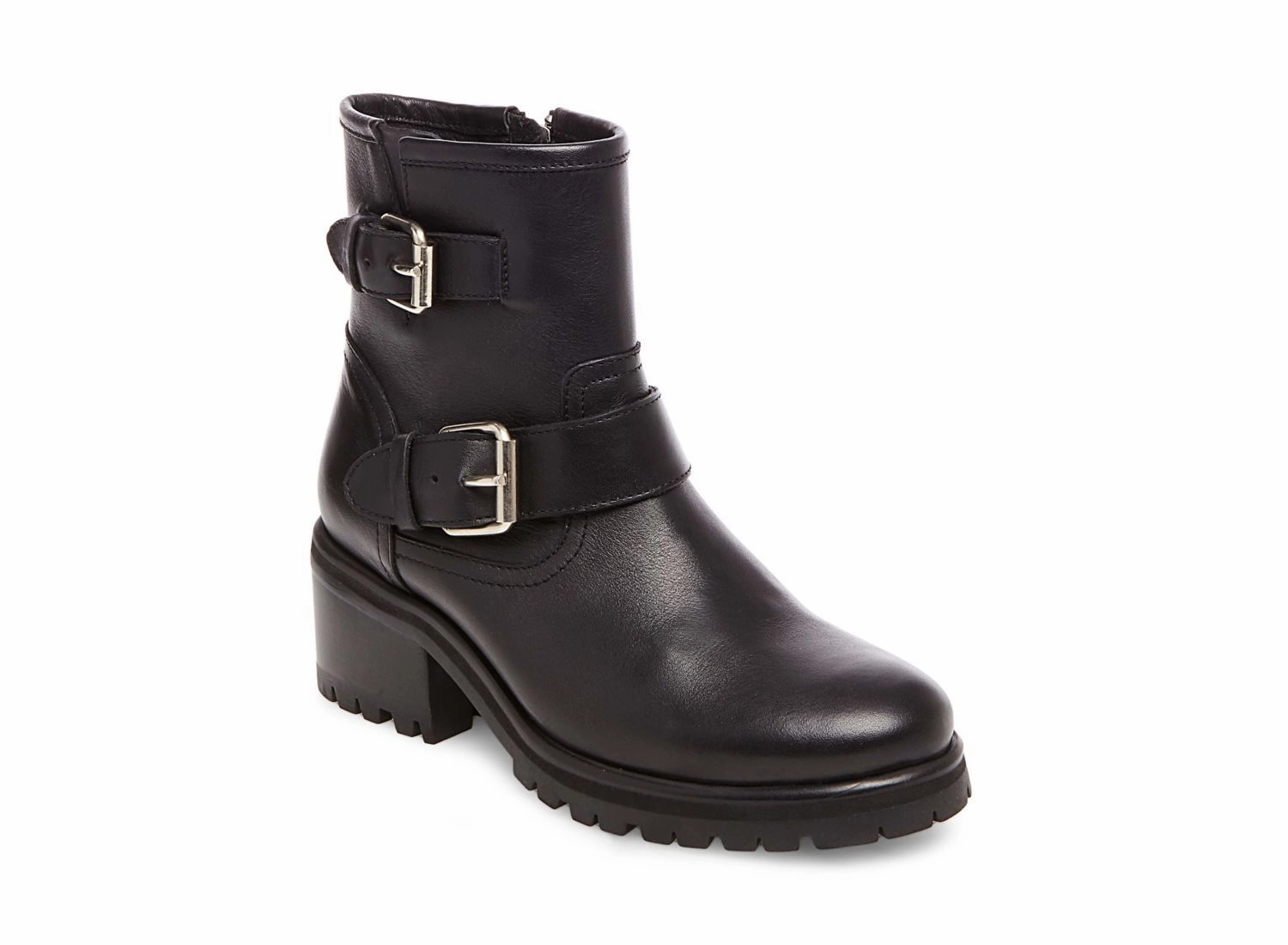 Slacker Combat Boots Demonia GAIN BLACK LEATHER