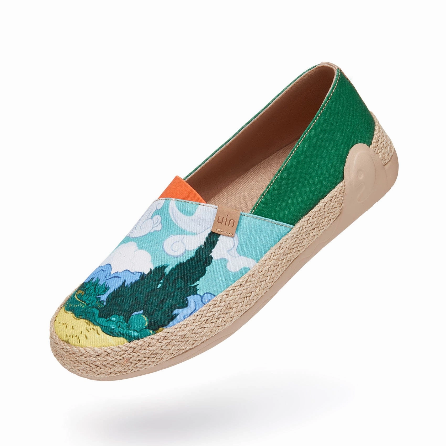 Van Gogh Wheatfield with Cypresses Marbella I Men Espadrilles Print