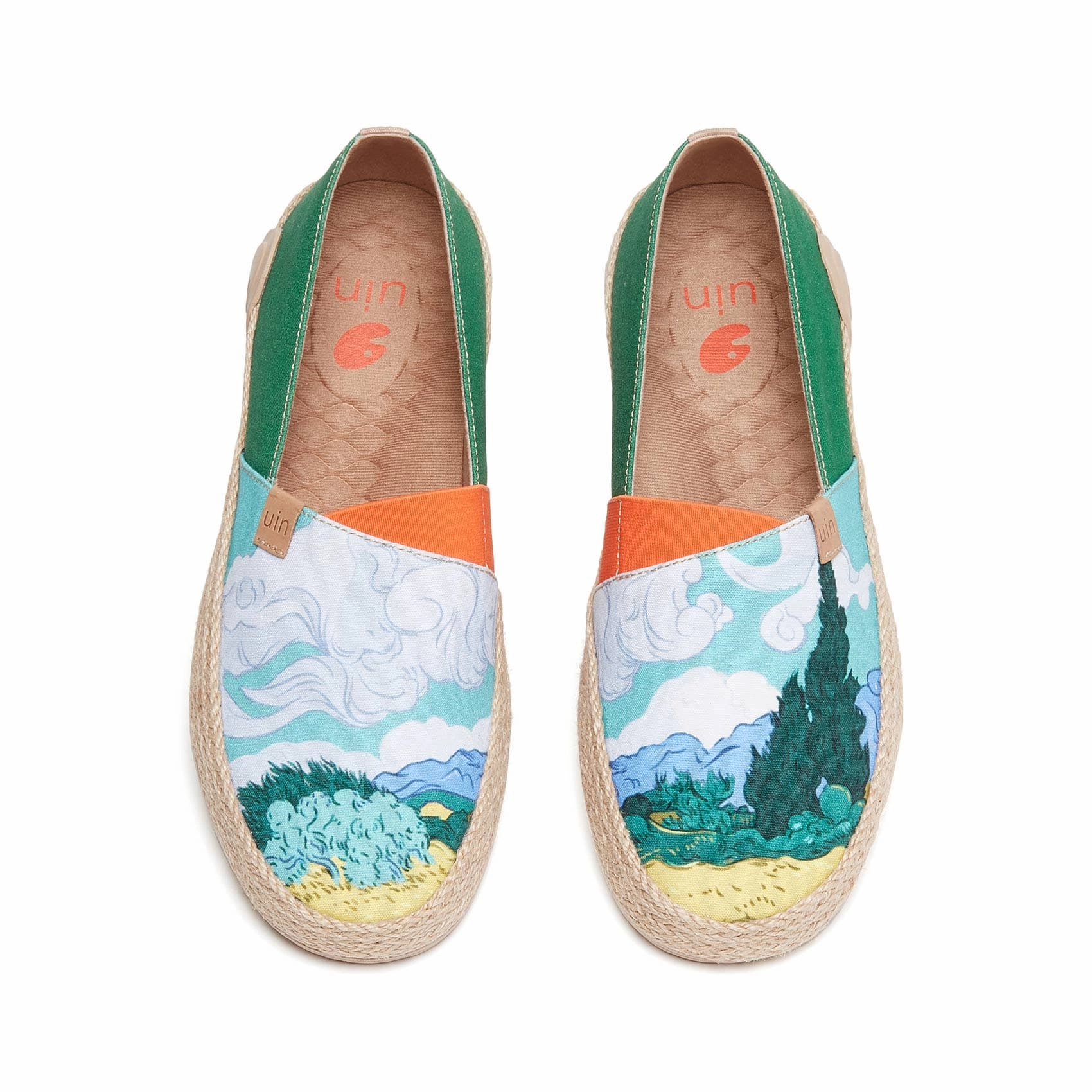 Van Gogh Wheatfield with Cypresses Marbella I Men Tori Burch Espadrilles