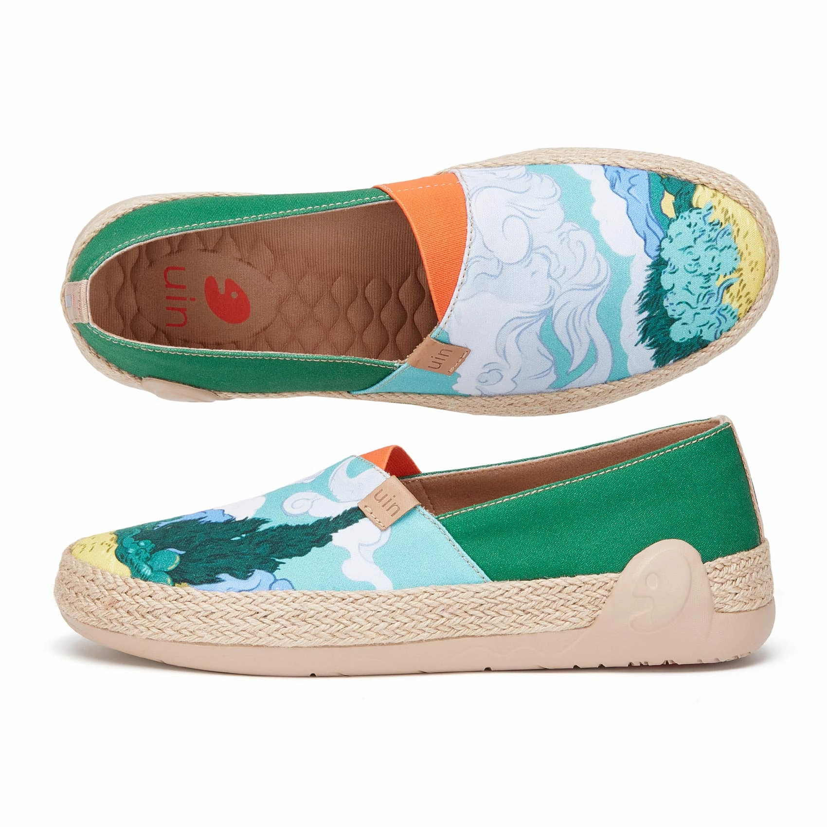 Ralph Lauren Hilarie Espadrille Van Gogh Wheatfield with Cypresses Marbella I Men