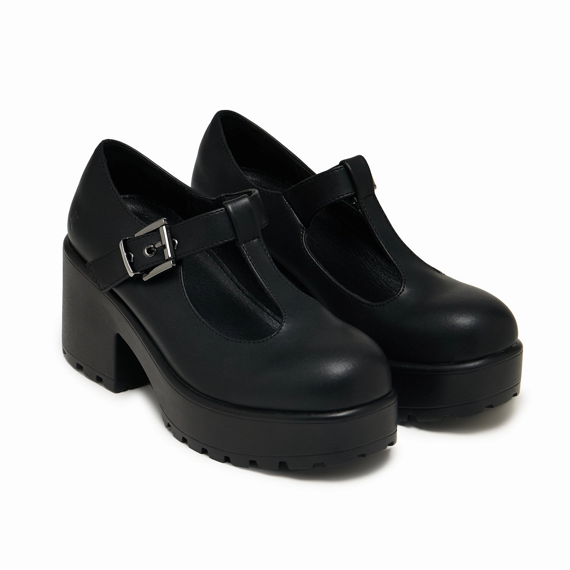 SAI Black Mary Jane Shoes 'Faux Leather Edition' Arch Support Mary Jane Shoes