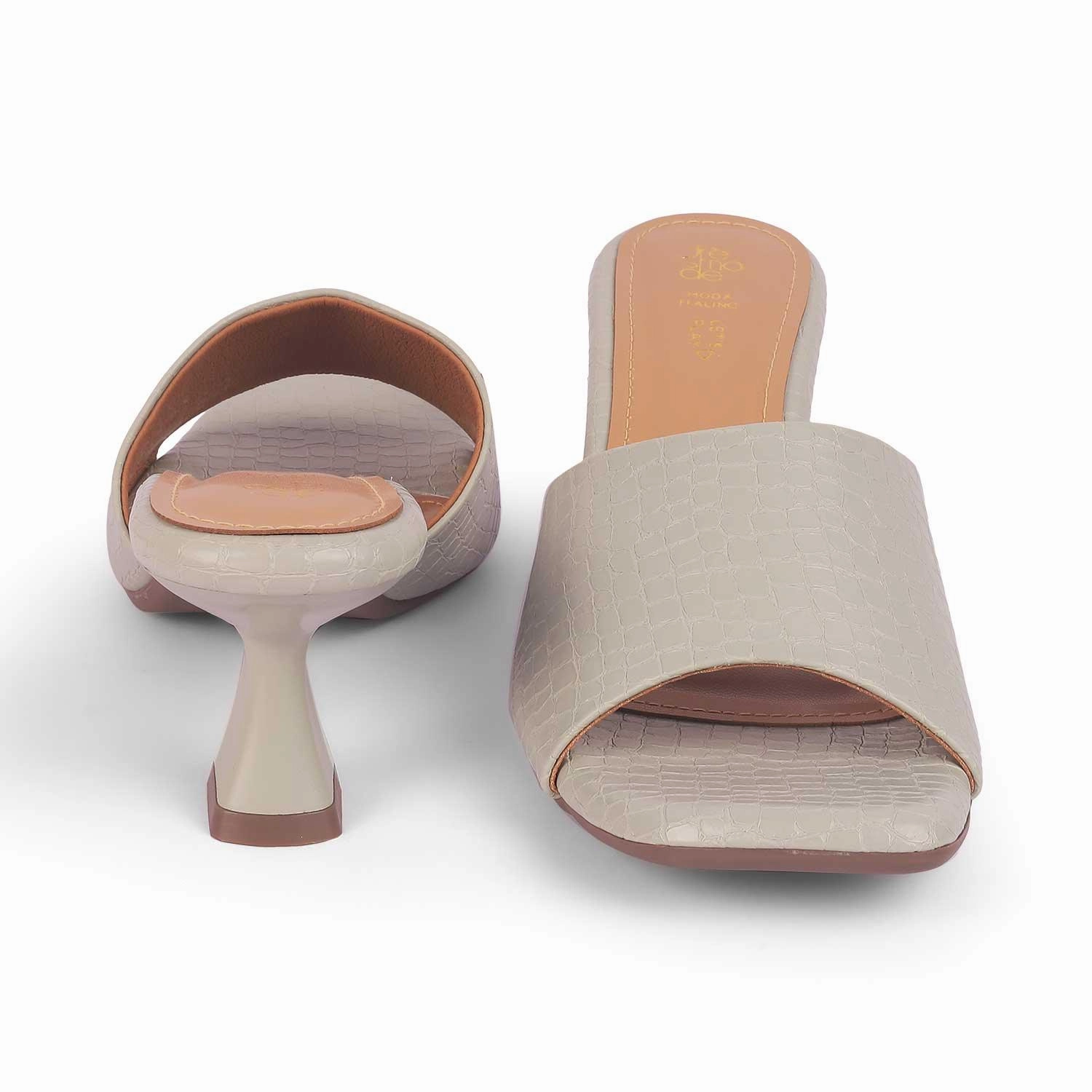 Paloma Barcelo Sandals Tresmode Bray Grey Women's Casual Heel Sandals