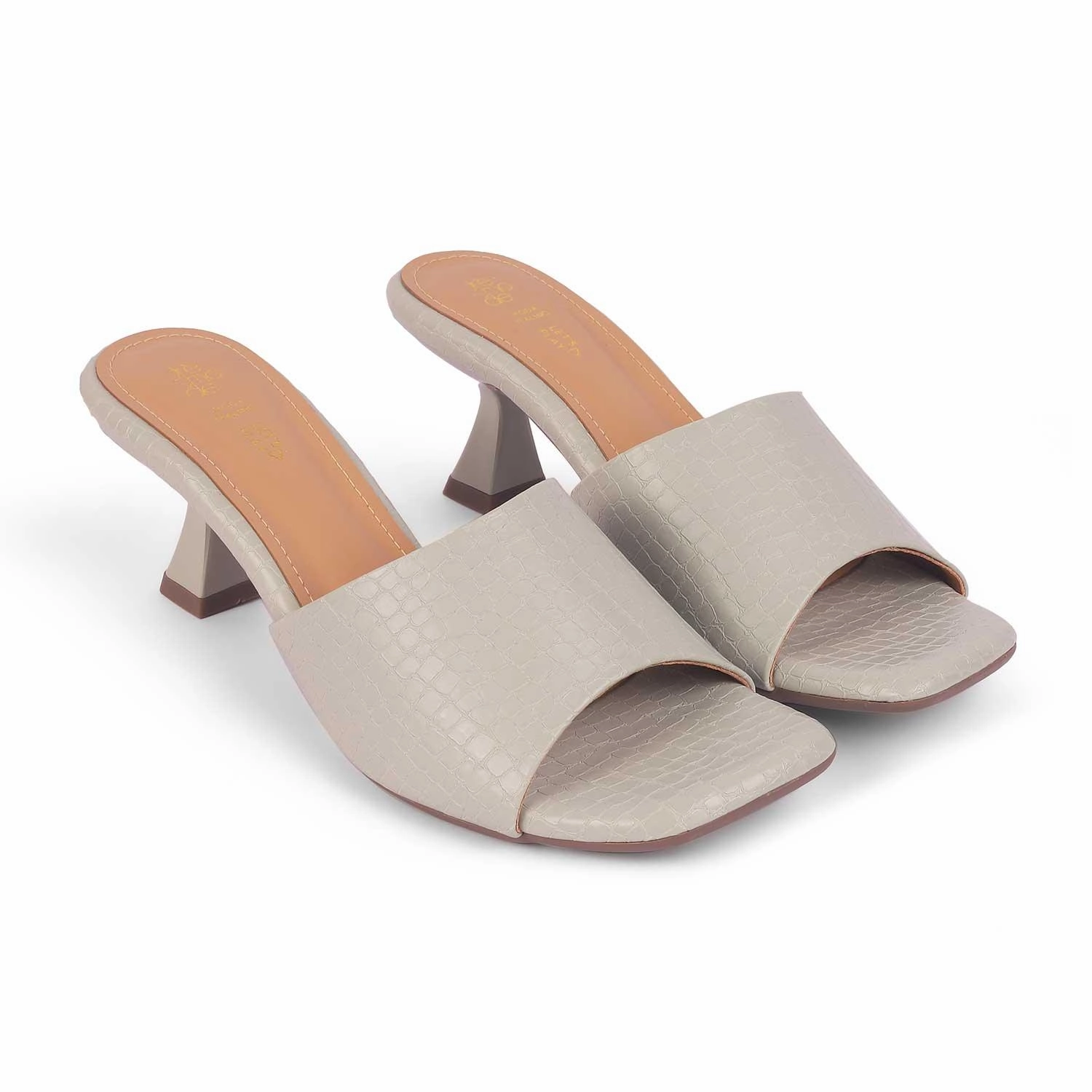 Tresmode Bray Grey Women's Casual Heel Sandals Yuu Sandals