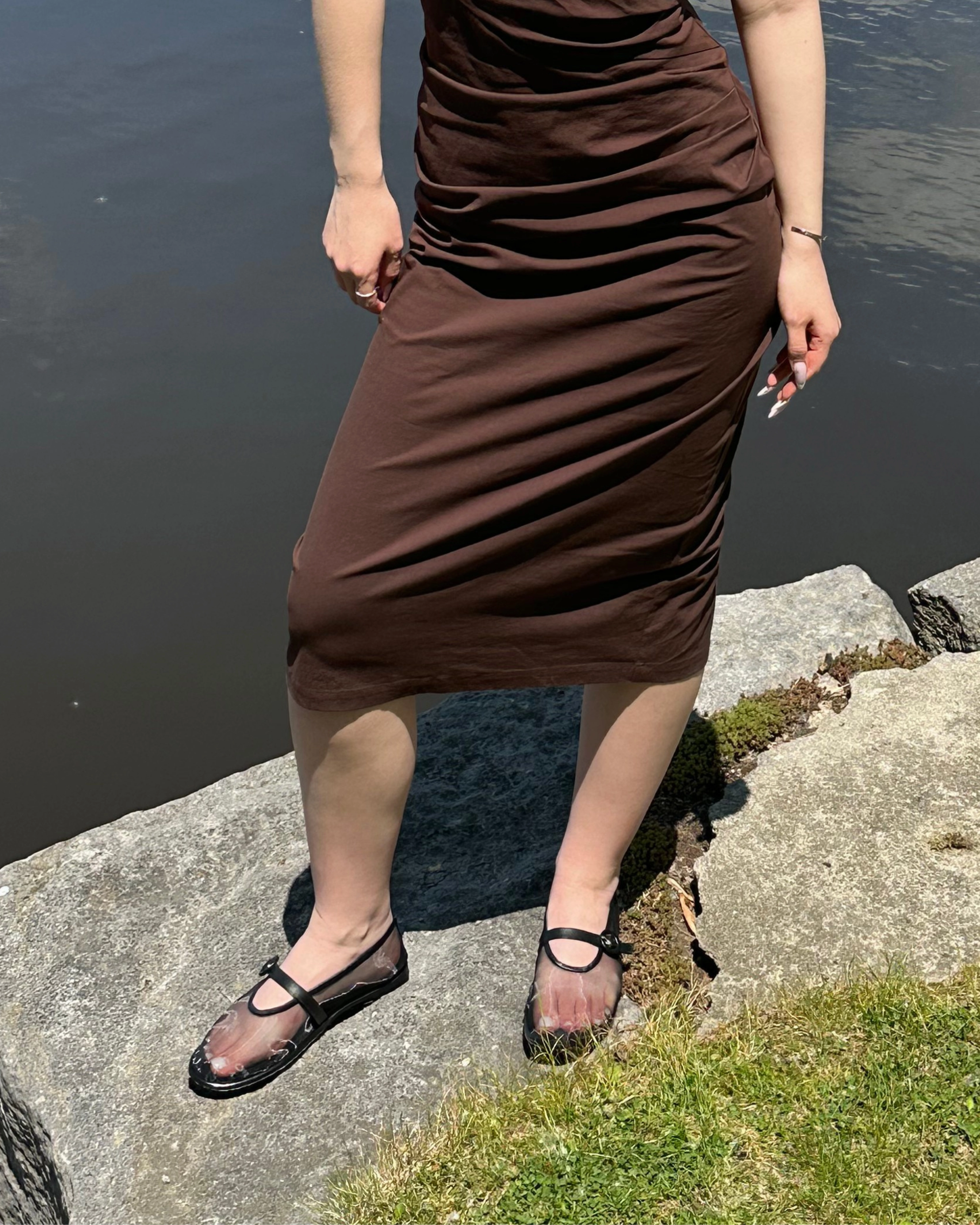 Mary Jane Ivory Flower Girl Shoes Glint Black Mesh