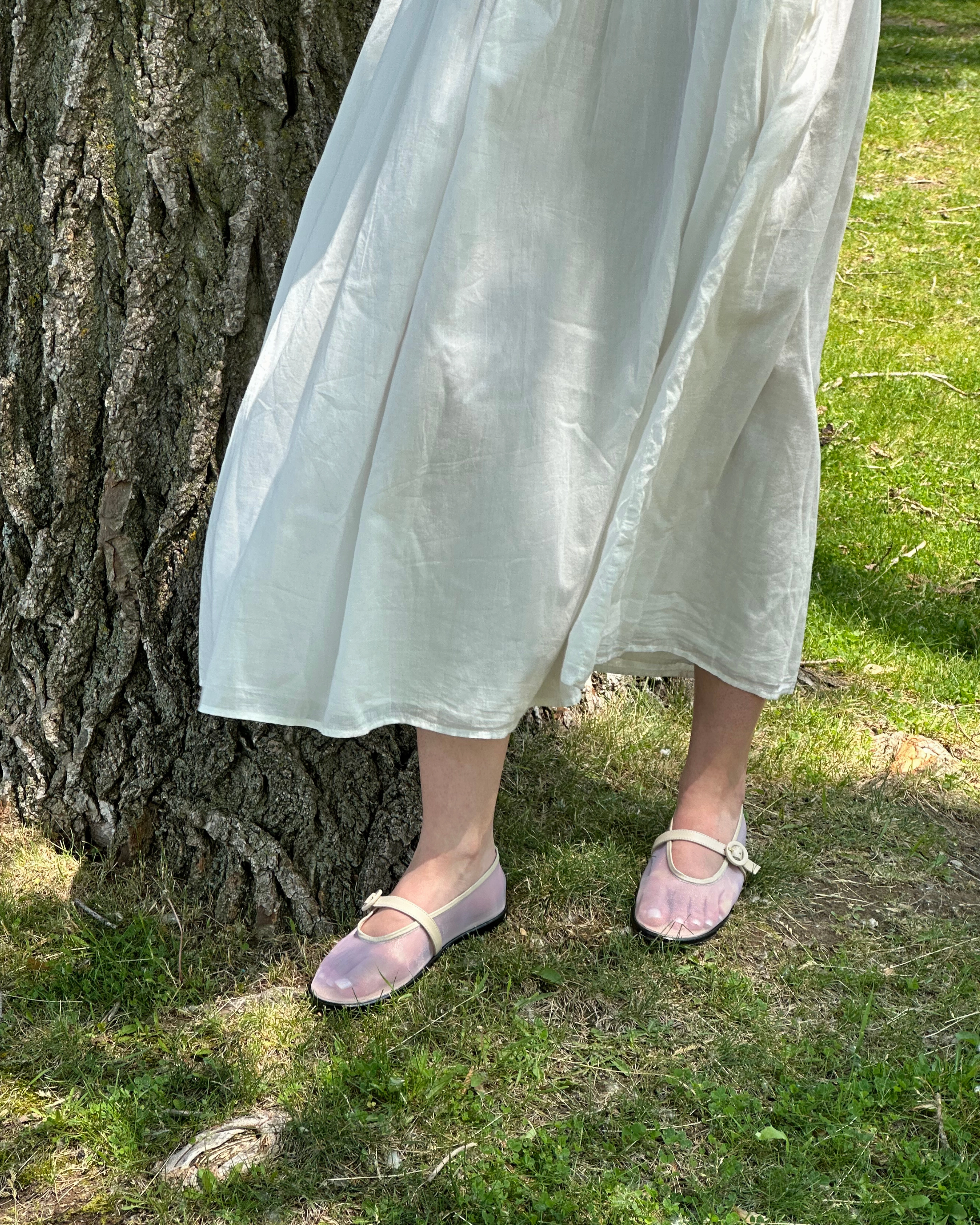 Glint Off White Mesh Stonefly Mary Jane Shoes