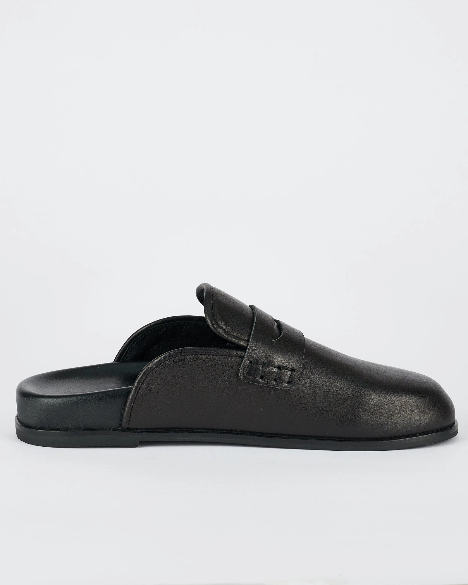 Greenwich Loafer Black Closed Back Slippers