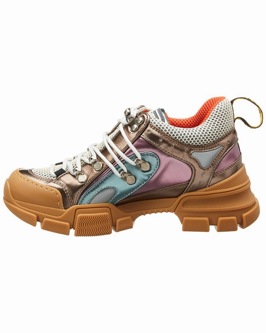 Gucci Flashtrek Leather Sneaker Dress Sneakers For Work