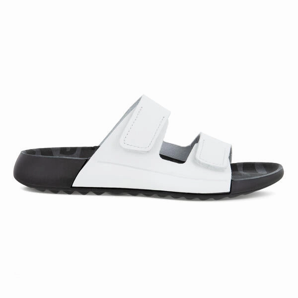 Rave Flip Flops Ecco Women's 2nd Cozmo Two Band Slide - Bright White