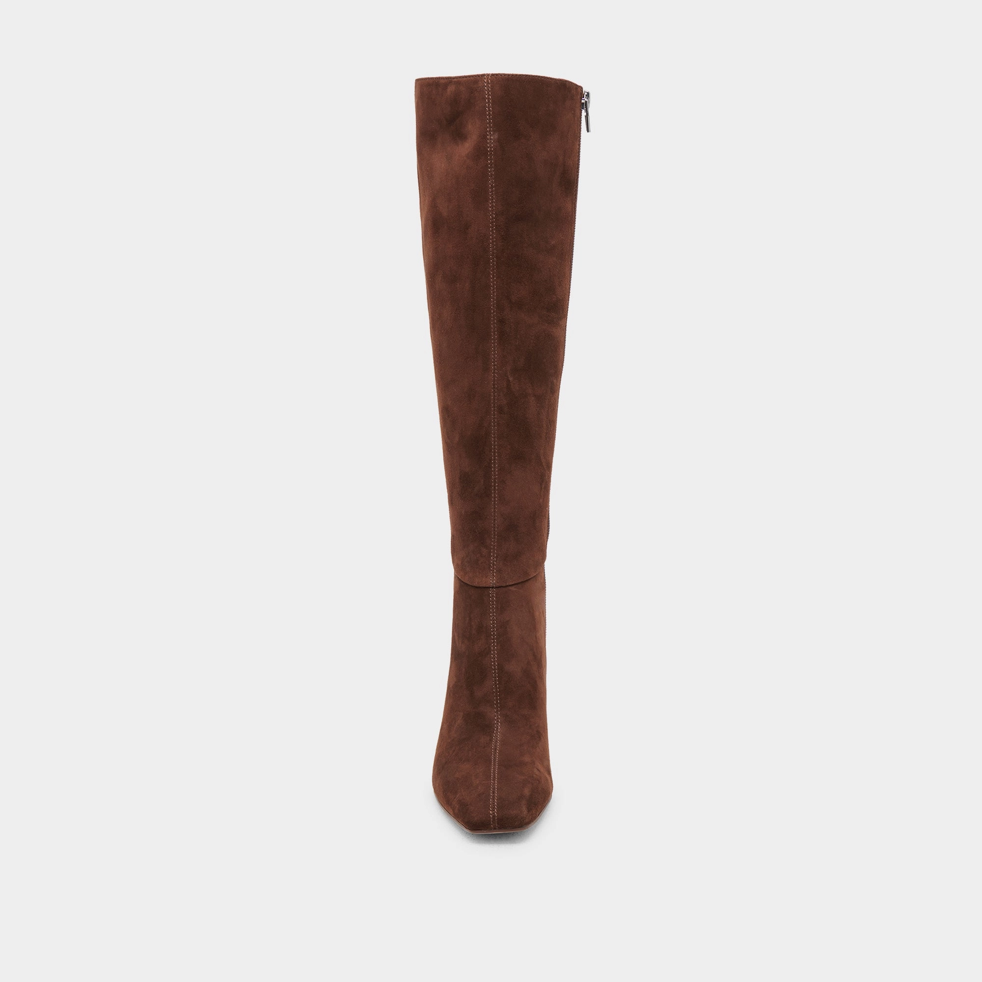 Long Fall Boots GYRA WIDE CALF BOOTS DK BROWN SUEDE
