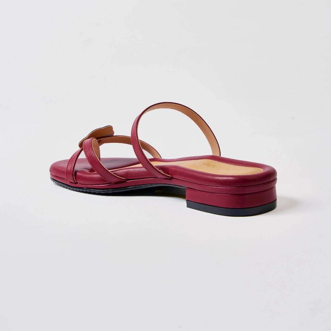 Flat Sports Shoes Hana Maroon Flats