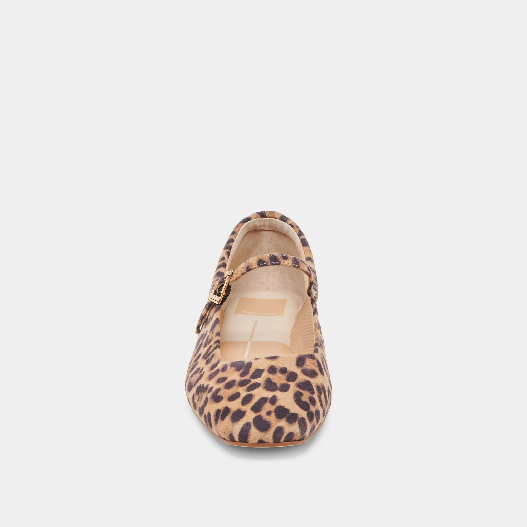 REYES BALLET FLATS DK LEOPARD SUEDE Taxi Flat Shoes