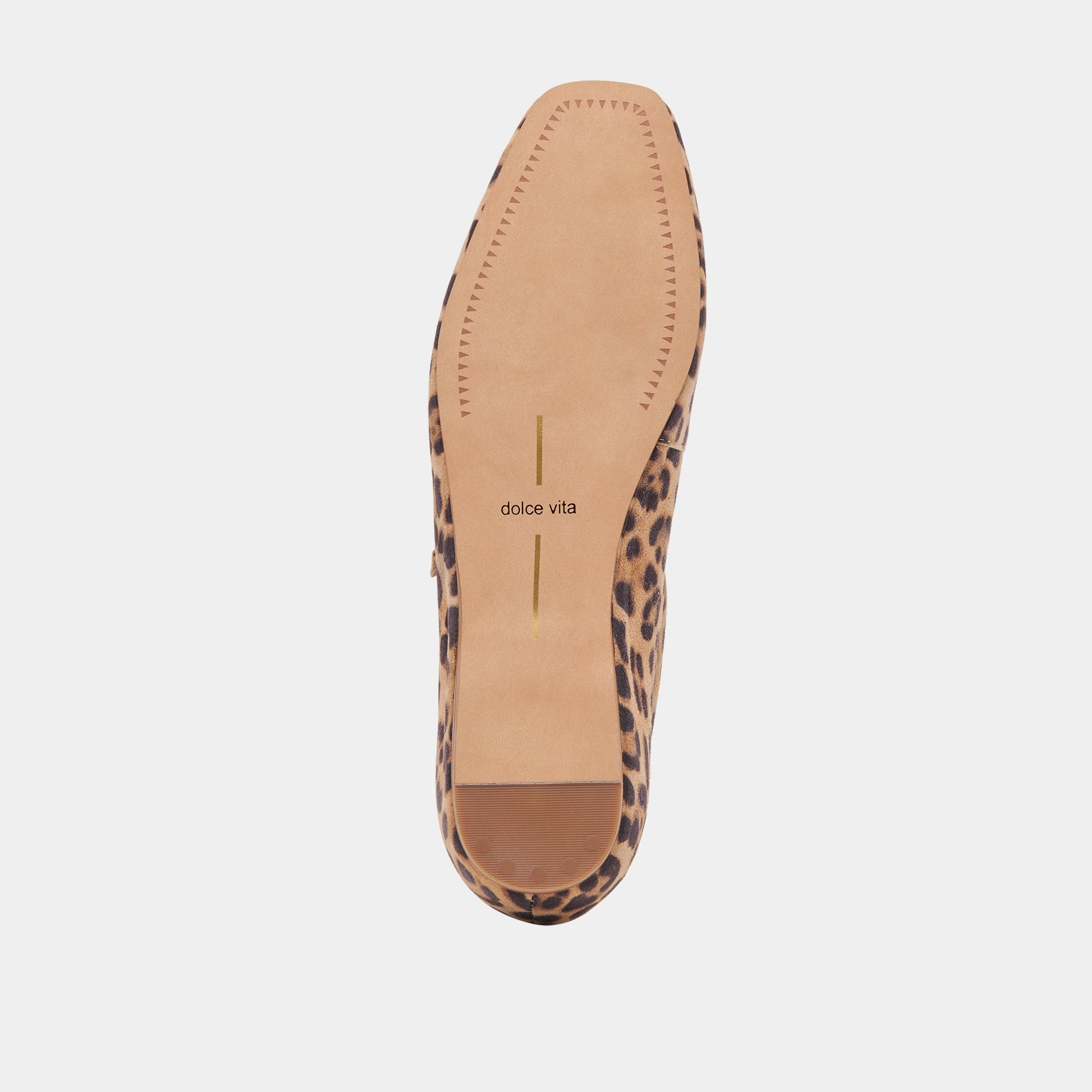 REYES BALLET FLATS DK LEOPARD SUEDE Flat Fabric Shoes