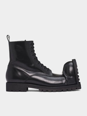 CDG x KLG Crushed Toe Boots (PP-K101-001-1-BLACK) Non Steel Toe Work Boots
