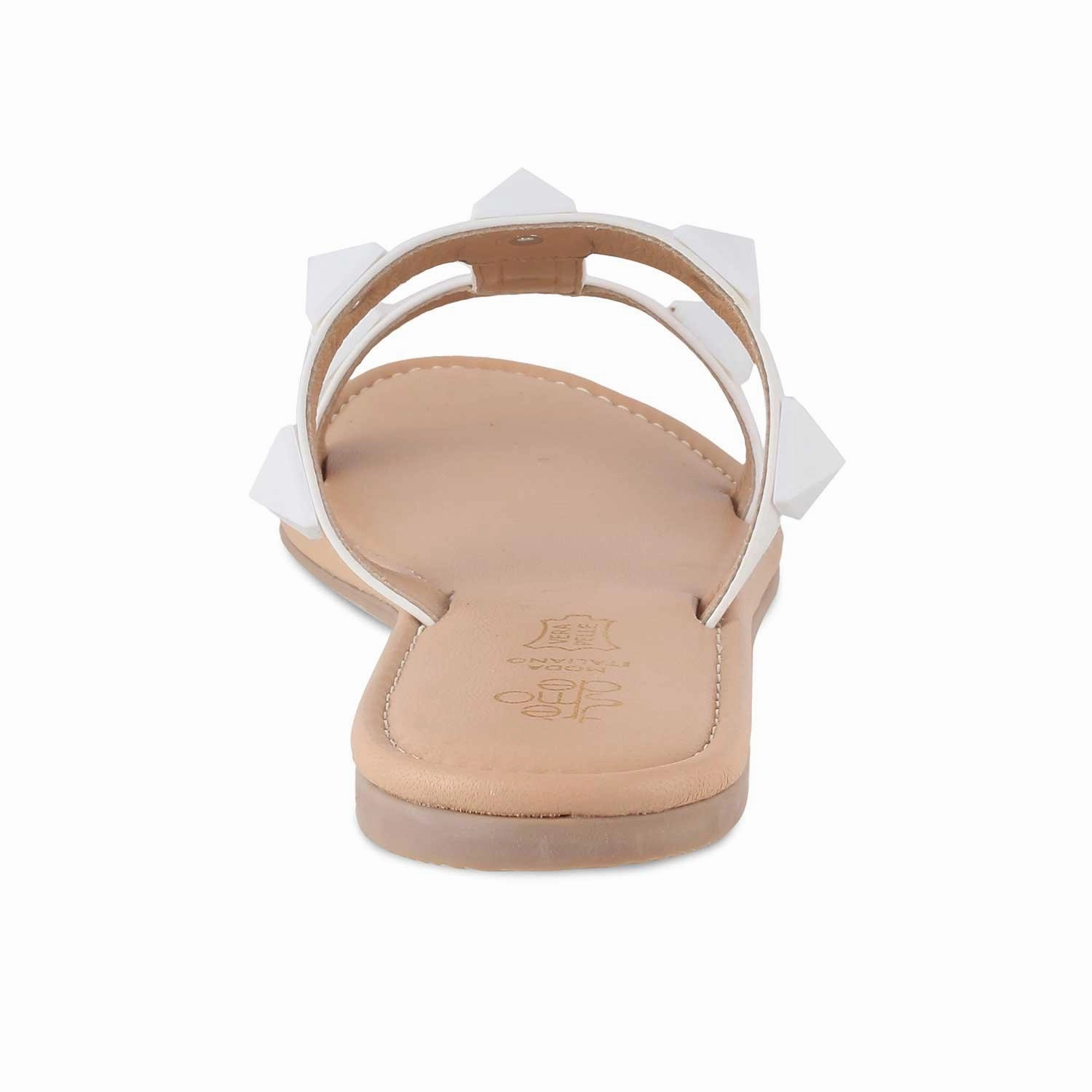 The Rio White Women's Dress Flats Tresmode Flats Shoes With Arch Support