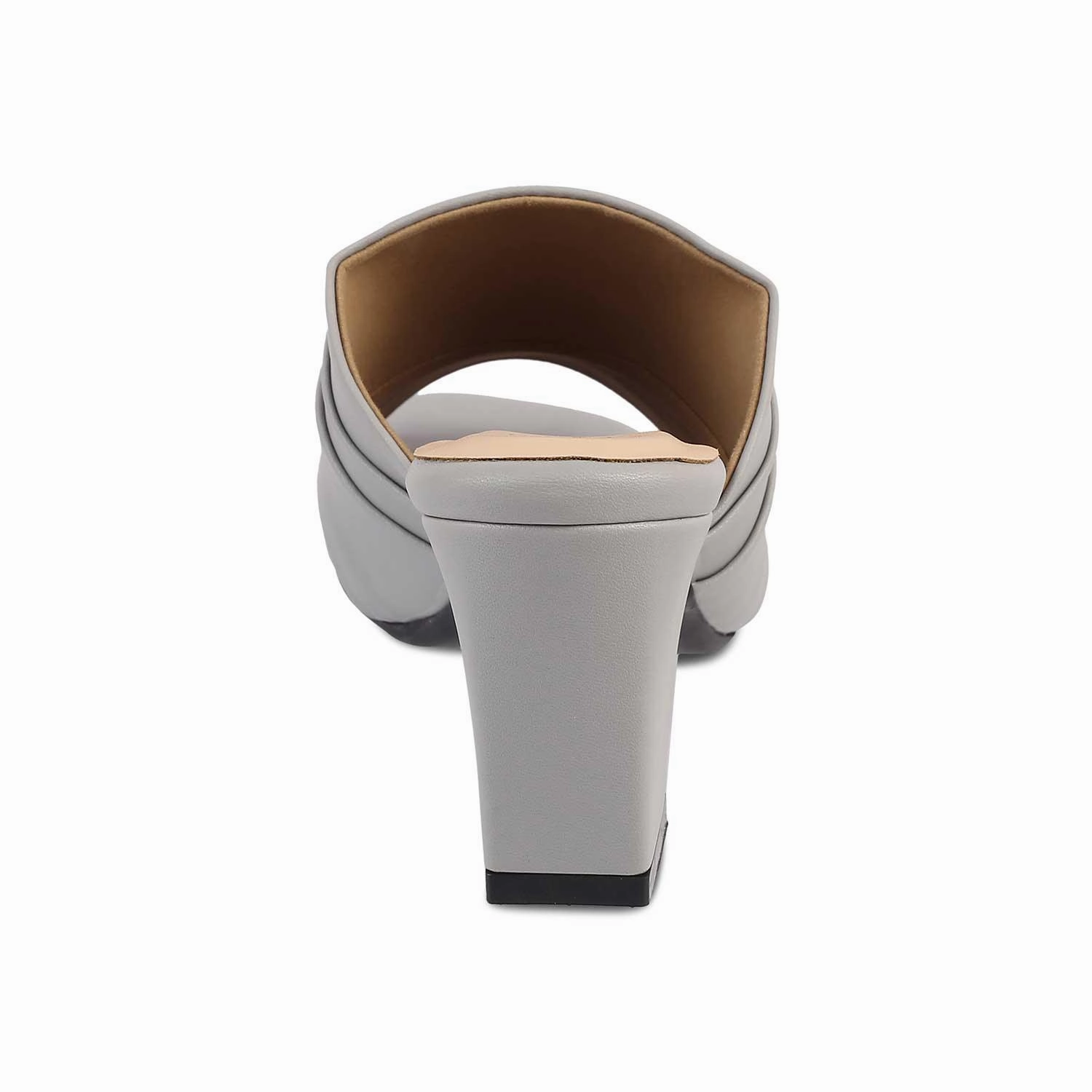 The Coco Grey Women's Dress Block Heel Sandals Tresmode Gold Leather Sandals