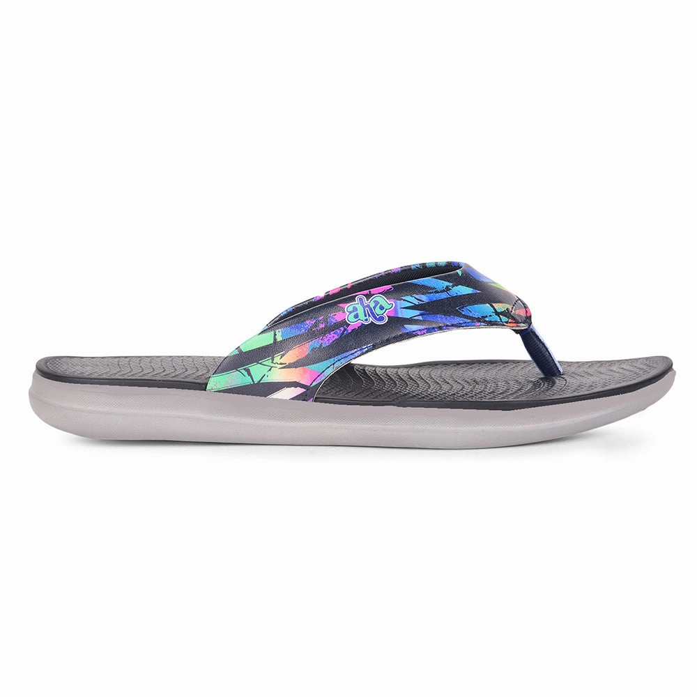 AHA Casual Navy Blue Flip Flops For Women KIARA-6 By Liberty Death Valley Flip Flops