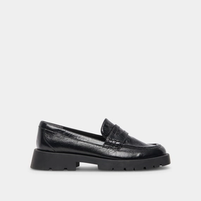 ELIAS FLATS ONYX CRINKLE PATENT - re:vita Shoes On Sale