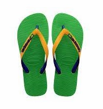 HAVAIANAS BRASIL MIX - LEAF GREEN.MARINE Size Of Flip Flops