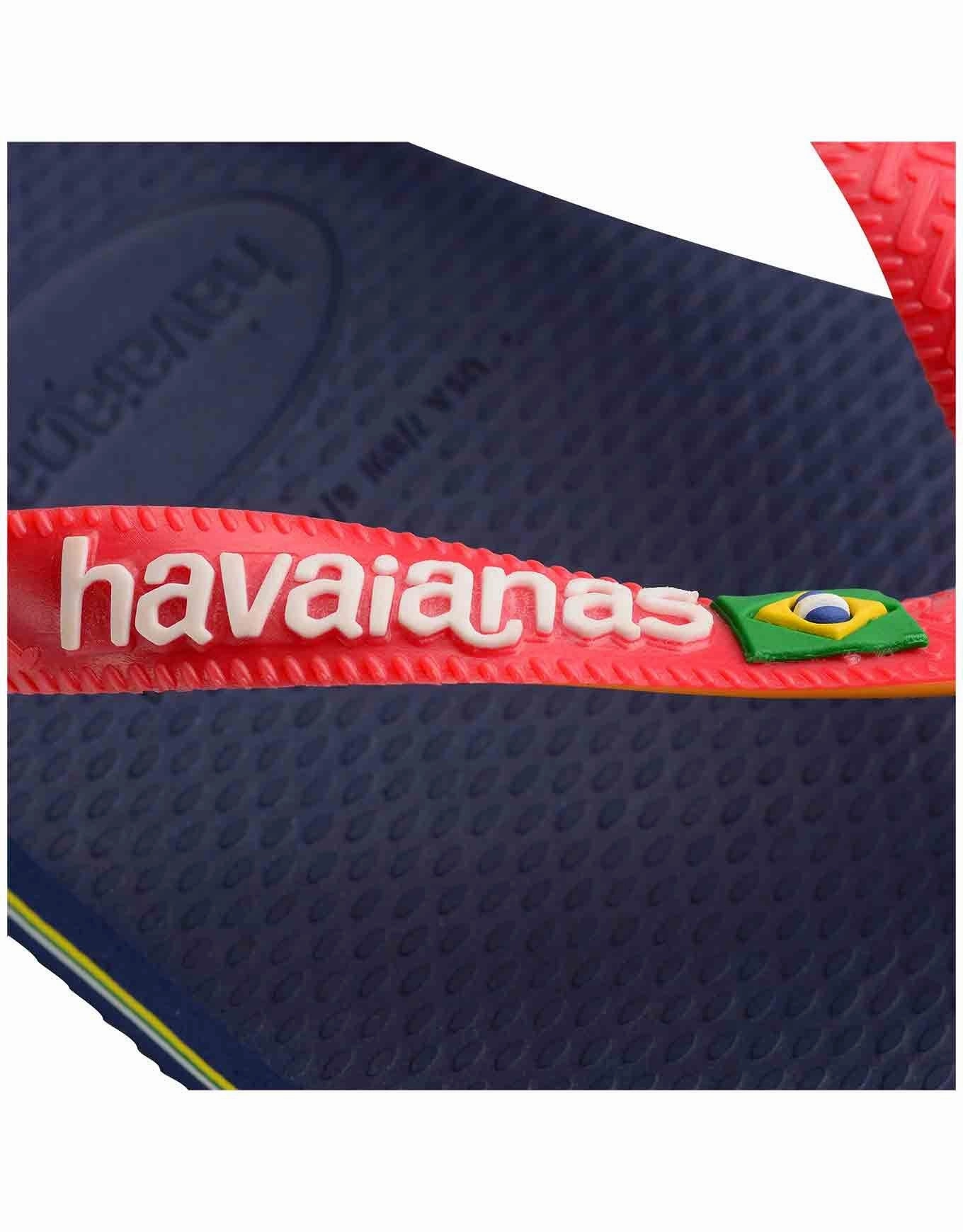 HAVAIANAS BRASIL MIX  - NAVY.RED RUBY Sunshine Flip Flops