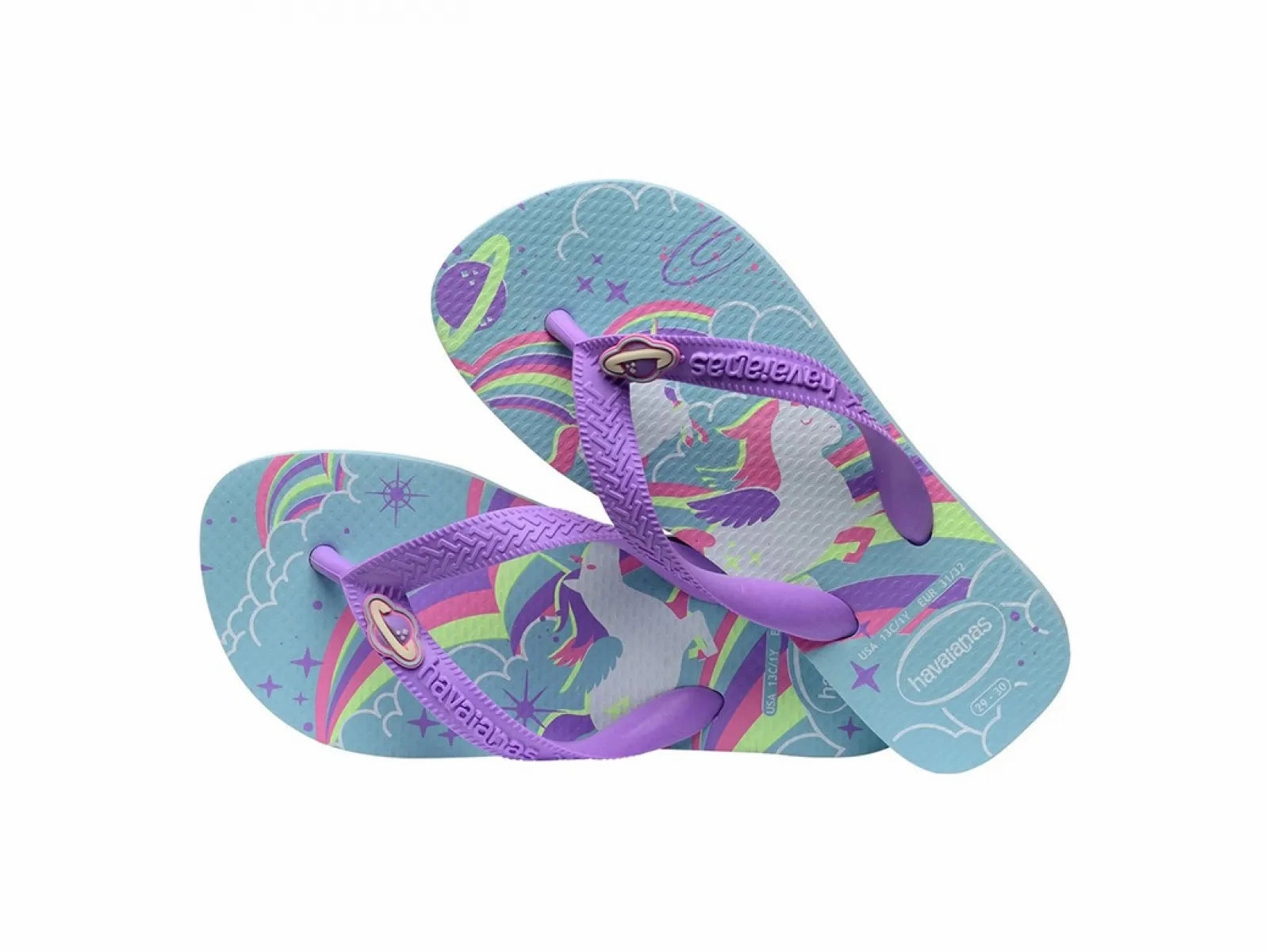 J K Flip Flop HAVAIANAS KIDS FANTASY - BLUE WATER