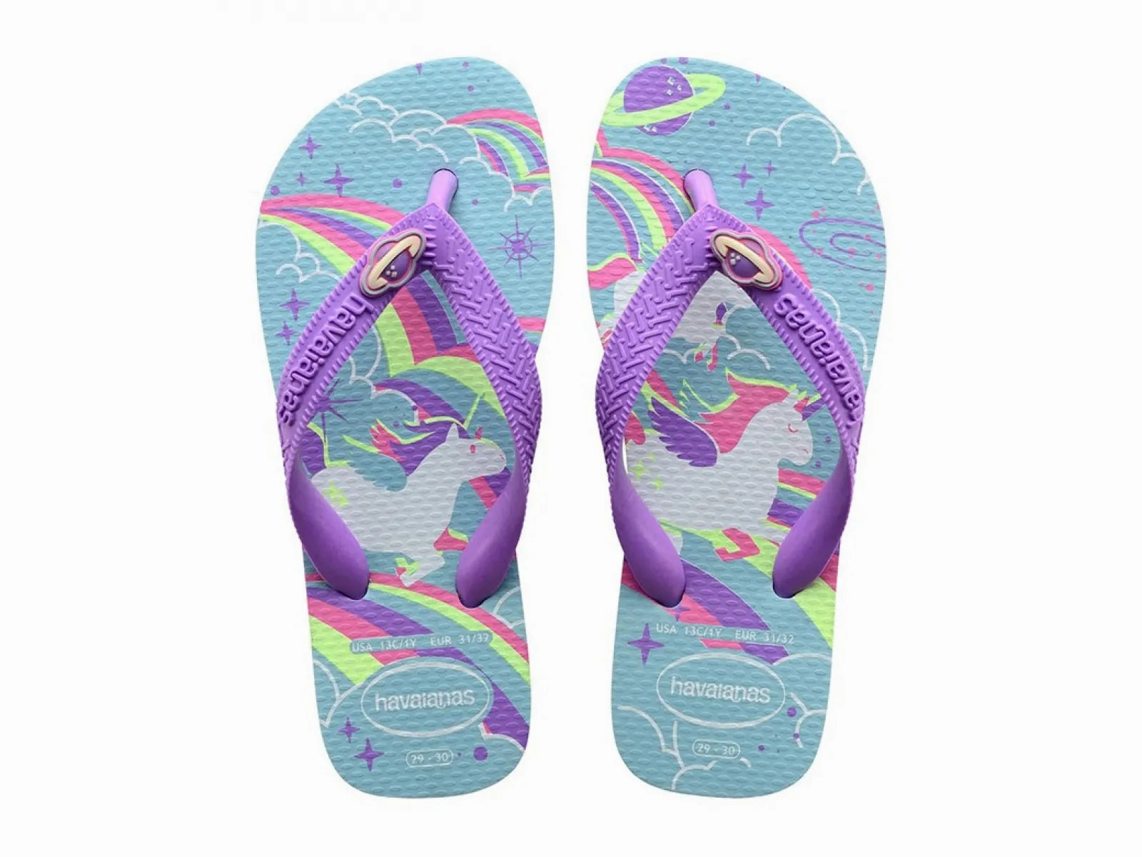HAVAIANAS KIDS FANTASY - BLUE WATER Biodegradable Flip Flops