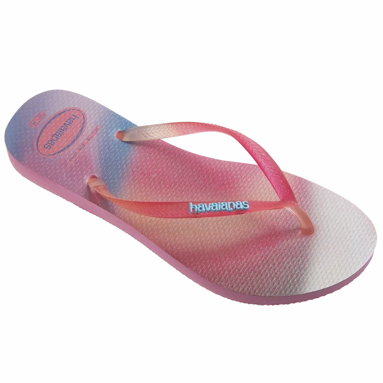 HAVAIANAS SLIM METALLIC RAINBOW - PINK LEMONADE Flip Flops Candy
